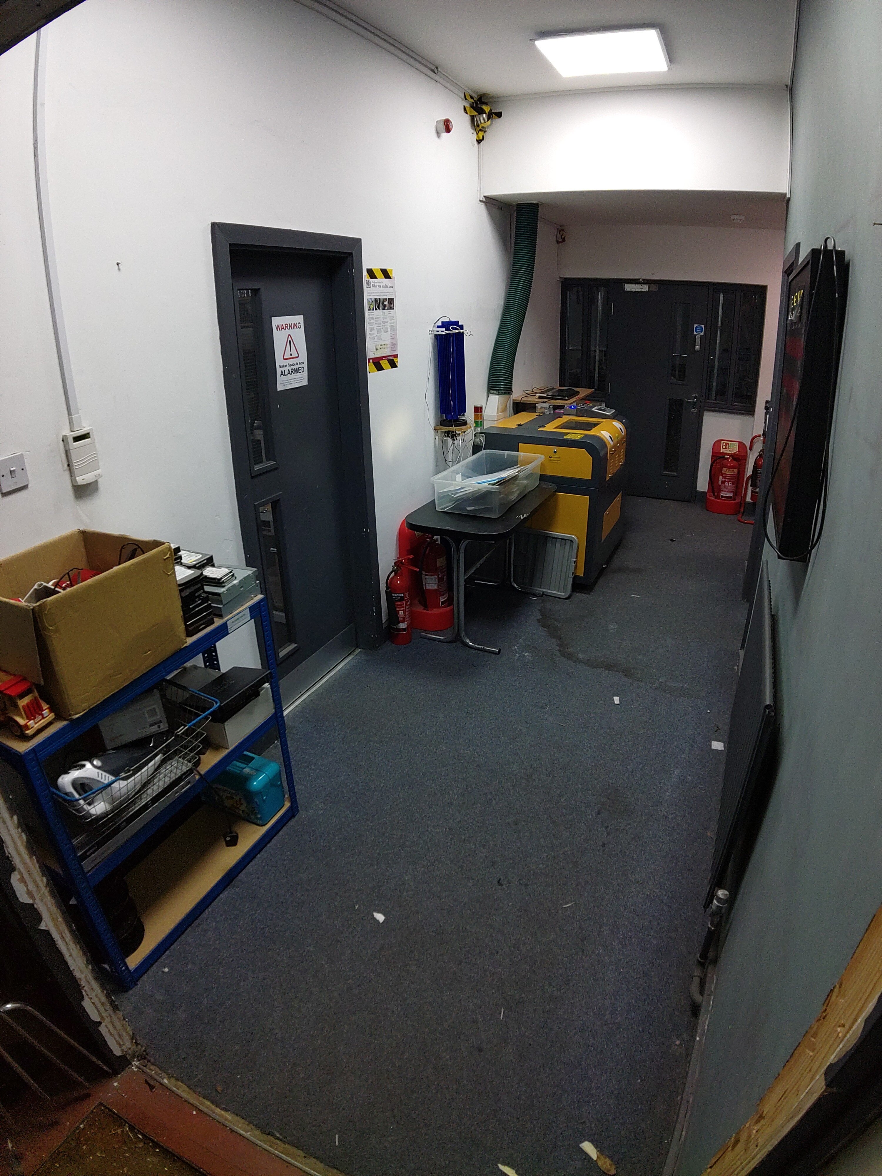 Overview of ground floor corridor