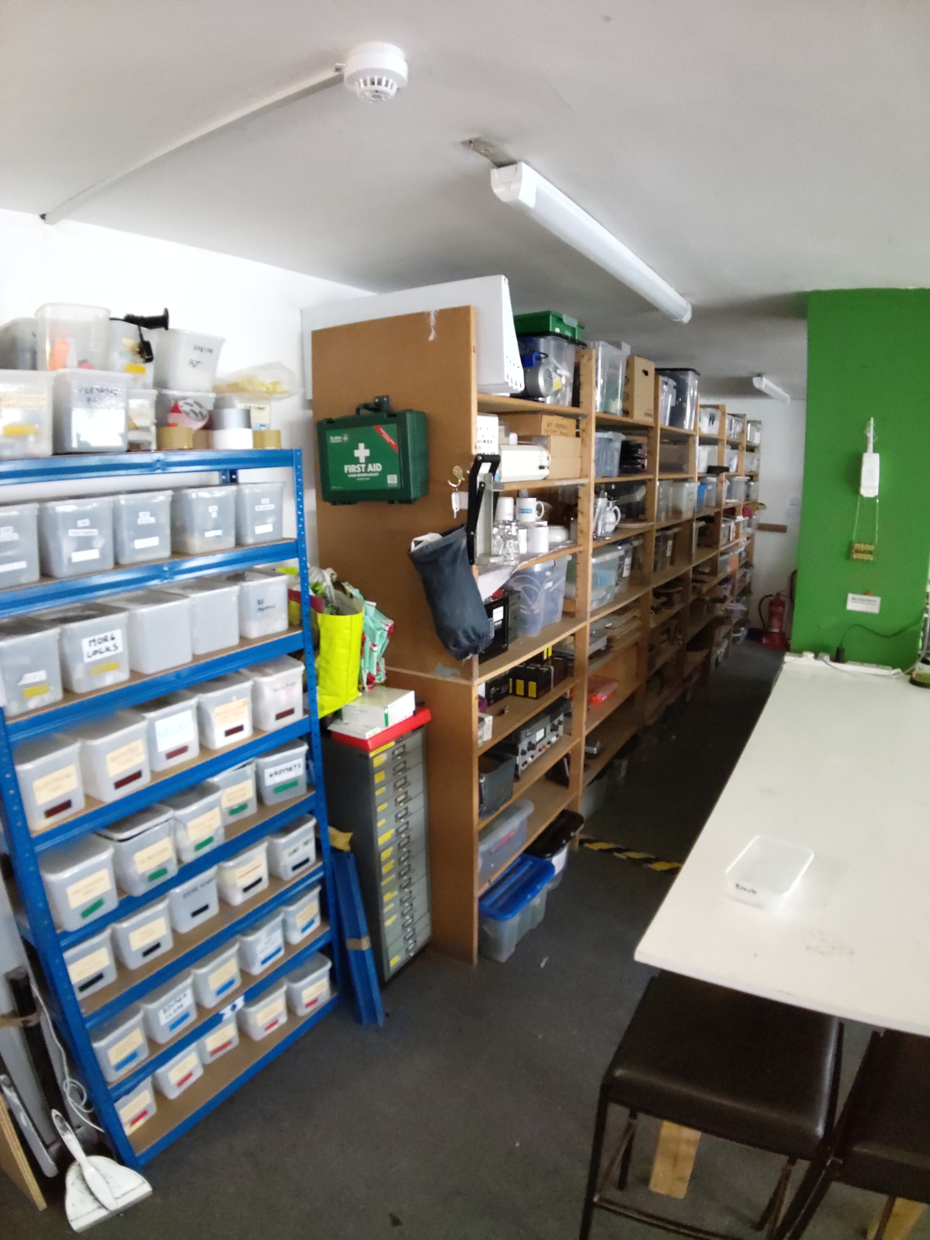 Main workshop storage